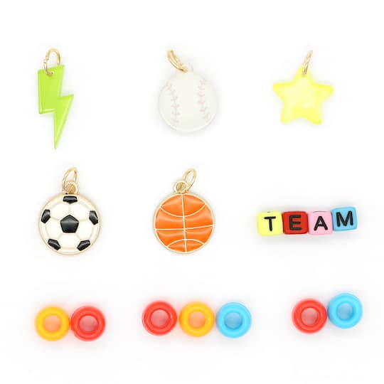 Summer Sports Shoelace Charms by Creatology&#x2122;